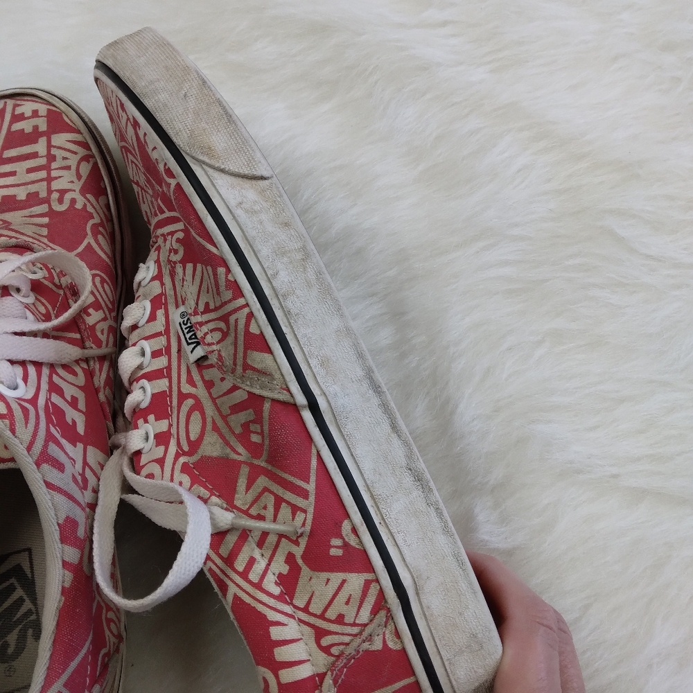 SHOES Vans Off the Wall logo print shoes, men's 9. - Picture 5 of 16